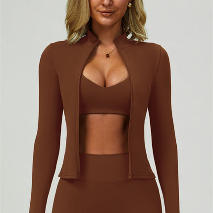 The Seraphine Jacket Sports Bra Shorts 3-Piece Set