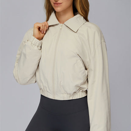 The Elle Form Crop Zip Jacket