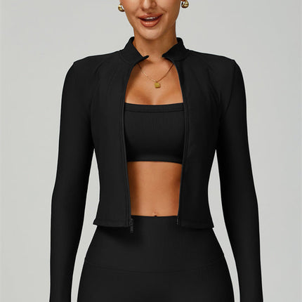 The Burst Jacket Sports Bra Shorts 3-Piece Set
