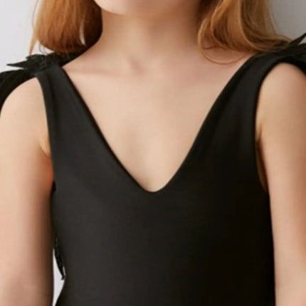 Backless Wide Strap Parent-Child Swimwear
