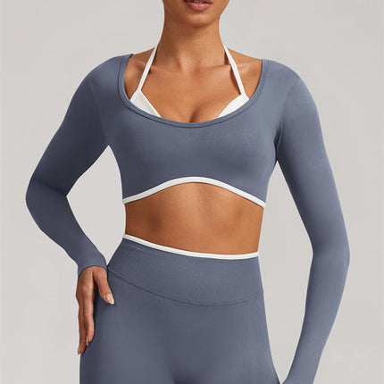 The Elevate New Long Sleeve Crop top Leggings 2-Piece Set