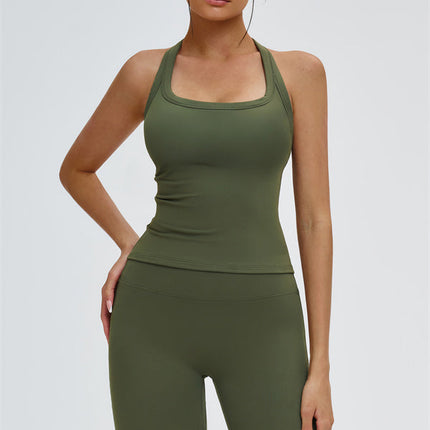 The Slate Y-Back Top