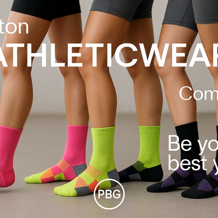 Athletic Long Socks 6 Pair Sizes 9-11 Gel Cushion, Compression 5-10 Women's