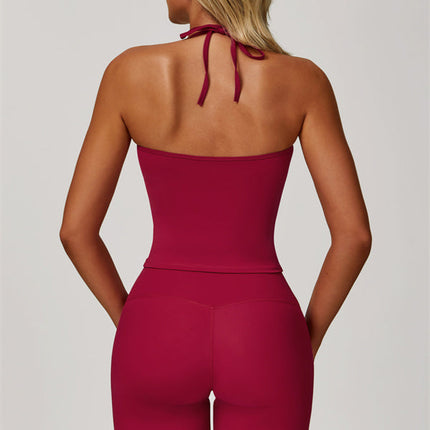 The Surge Halter Crop Top Leggings 2-Piece Set