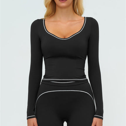 The Amara Long Sleeve T-shirt Flared Leggings 2-Piece Set