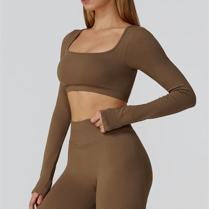 The Reign Long Sleeve Crop Top Leggings 2-Piece Set