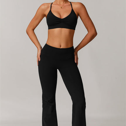 The Delicate Sports Bra Flared Leggings 2-Piece Set