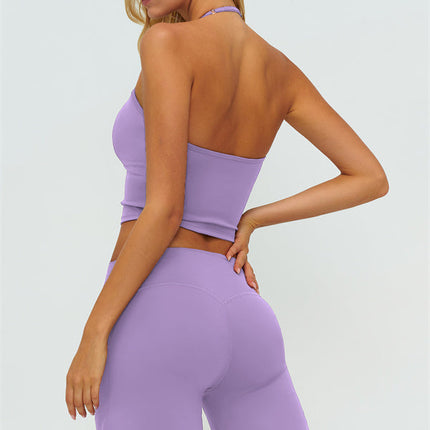The Twirl Halter Tank Top New Straight Leg Pants 2-Piece Set
