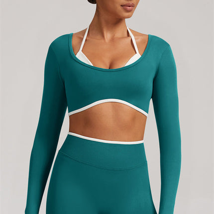 The Elevate Long Sleeve Crop top Leggings 2-Piece Set