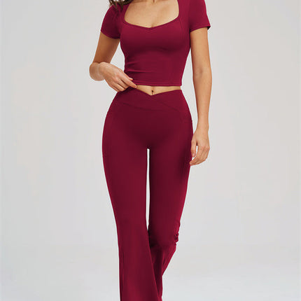 The Sizzle T-shirt Flared Leggings 2-Piece Set