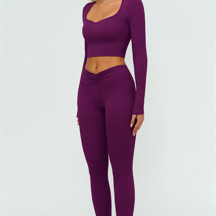 The Lushness Long Sleeve Crop top
