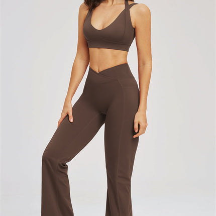 The Sizzle Sports Bra Flared Leggings 2-Piece Set