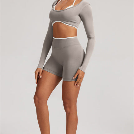 The Elevate New Long Sleeve Crop top