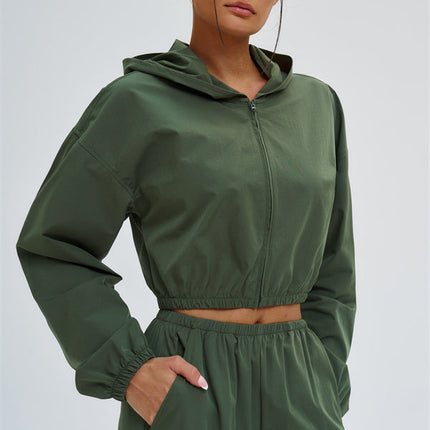 The Svelte UV protection Crop Hoodie