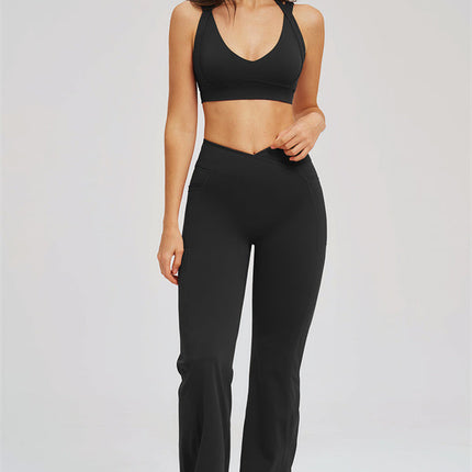 The Sizzle Sports Bra Flared Leggings 2-Piece Set