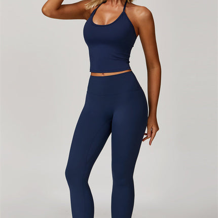 The Surge Halter Crop Top Leggings 2-Piece Set
