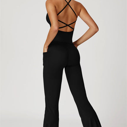 The Propel Crop Top Flared Leggings 2-Piece Set