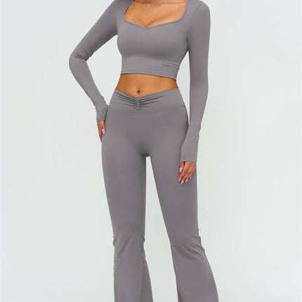 The Lushness Long Sleeve Crop top