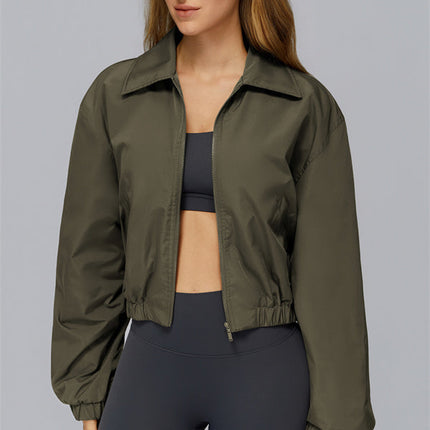 The Elle Form Crop Zip Jacket