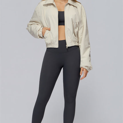 The Elle Form Crop Zip Jacket