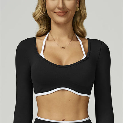 The Prime Line Long Sleeve Crop Top