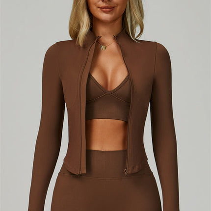The Empower Jacket Sports Bra Shorts 3-Piece Set