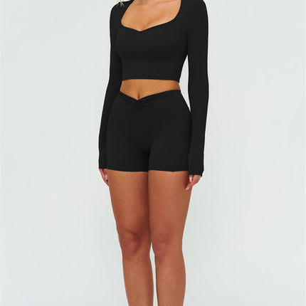 The Lushness Long Sleeve Crop top