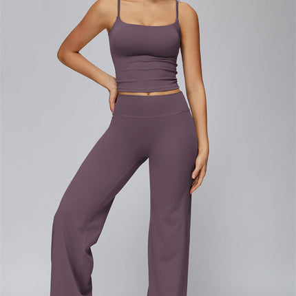 The FlexCore Crop Tank Flared Leggings 2-Piece Set