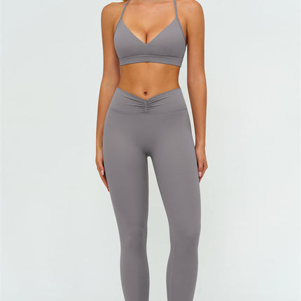 The Lushness Y-Back Sports Bra Leggings 2-Piece Set