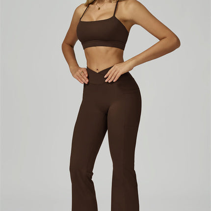 The Flourish Sports Bra Flared Leggings 2-Piece Set