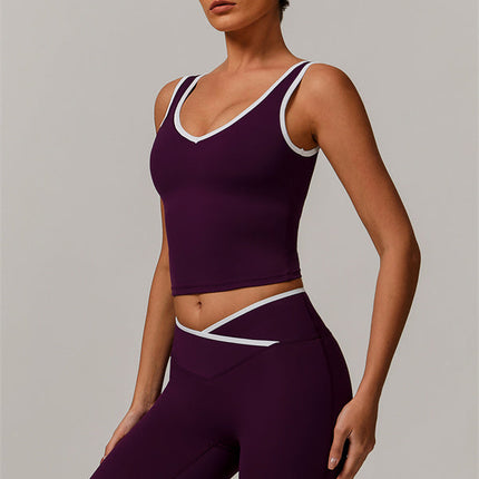 The Stamina Tank Top Flared Leggings 2-Piece Set