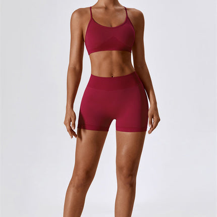 Nova Luxe Sports Bra Shorts 2-Piece Set
