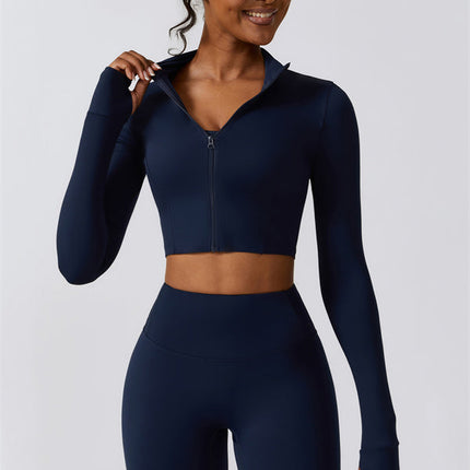 Juno Star Jacket Sports Bra Leggings 3-Piece Set