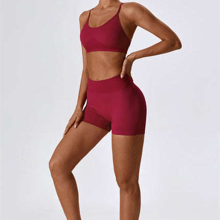 Nova Luxe Sports Bra Shorts 2-Piece Set
