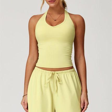 The Sprint Halter Tank Top Sweatpants 2-Piece Set