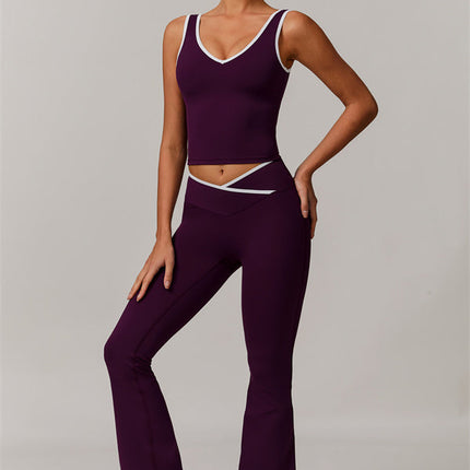 The Stamina Tank Top Flared Leggings 2-Piece Set