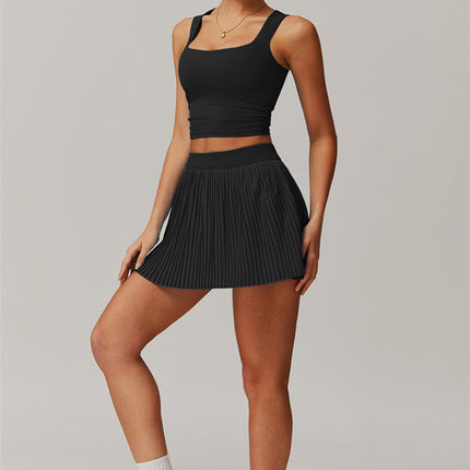 The Balance Crop Top Tennis Skirt 2-Piece Set