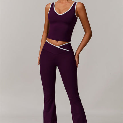 The Stamina Tank Top Flared Leggings 2-Piece Set