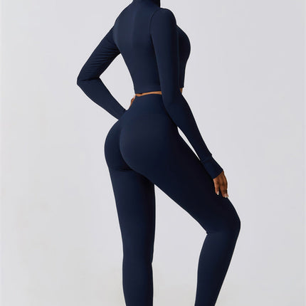 Juno Star Jacket Sports Bra Leggings 3-Piece Set