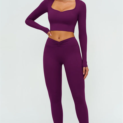 The Lushness Long Sleeve Crop top