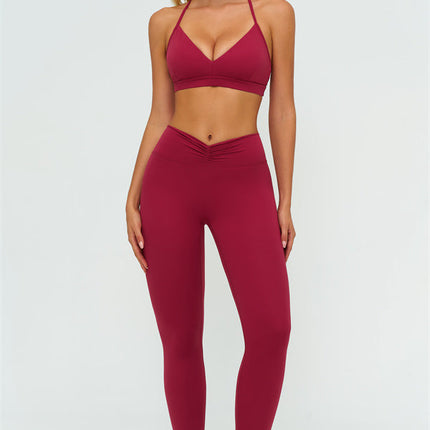 The Lushness Y-Back Sports Bra Leggings 2-Piece Set