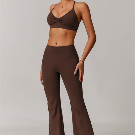 The Delicate Sports Bra Flared Leggings 2-Piece Set