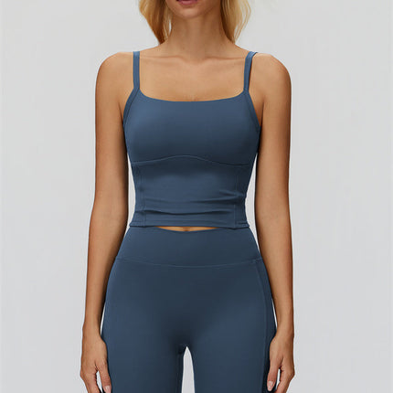 The Fyra Crop Tank Flared Leggings 2-Piece Set