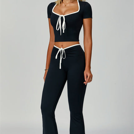 The Skyline Flared Tie Leggings