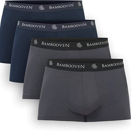 Men’s Bamboo Trunks with Pouch 4-Pack