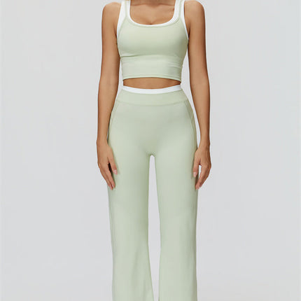 The Canyon Crop Tank Flared Leggings 2-Piece Set