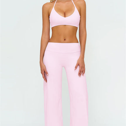The Twirl Zip Jacket Sports Bra New Straight Leg Pants 3-Piece Set