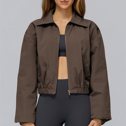 The Elle Form Crop Zip Jacket