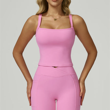 The Flourish Crop Tank Flared Leggings 2-Piece Set