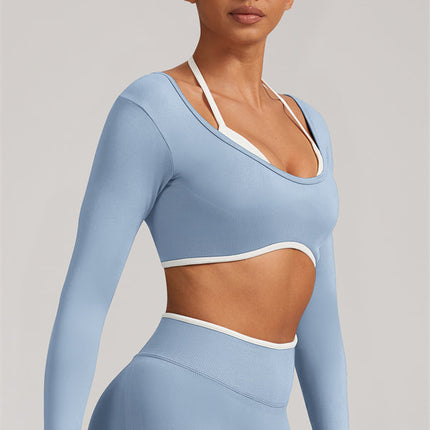 The Elevate Long Sleeve Crop top Leggings 2-Piece Set
